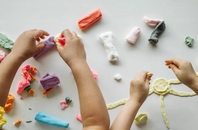 Clay Sculpting For Sensory Play For Kids