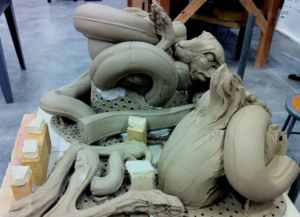 Firing Clay Sculptures In A Kiln 2