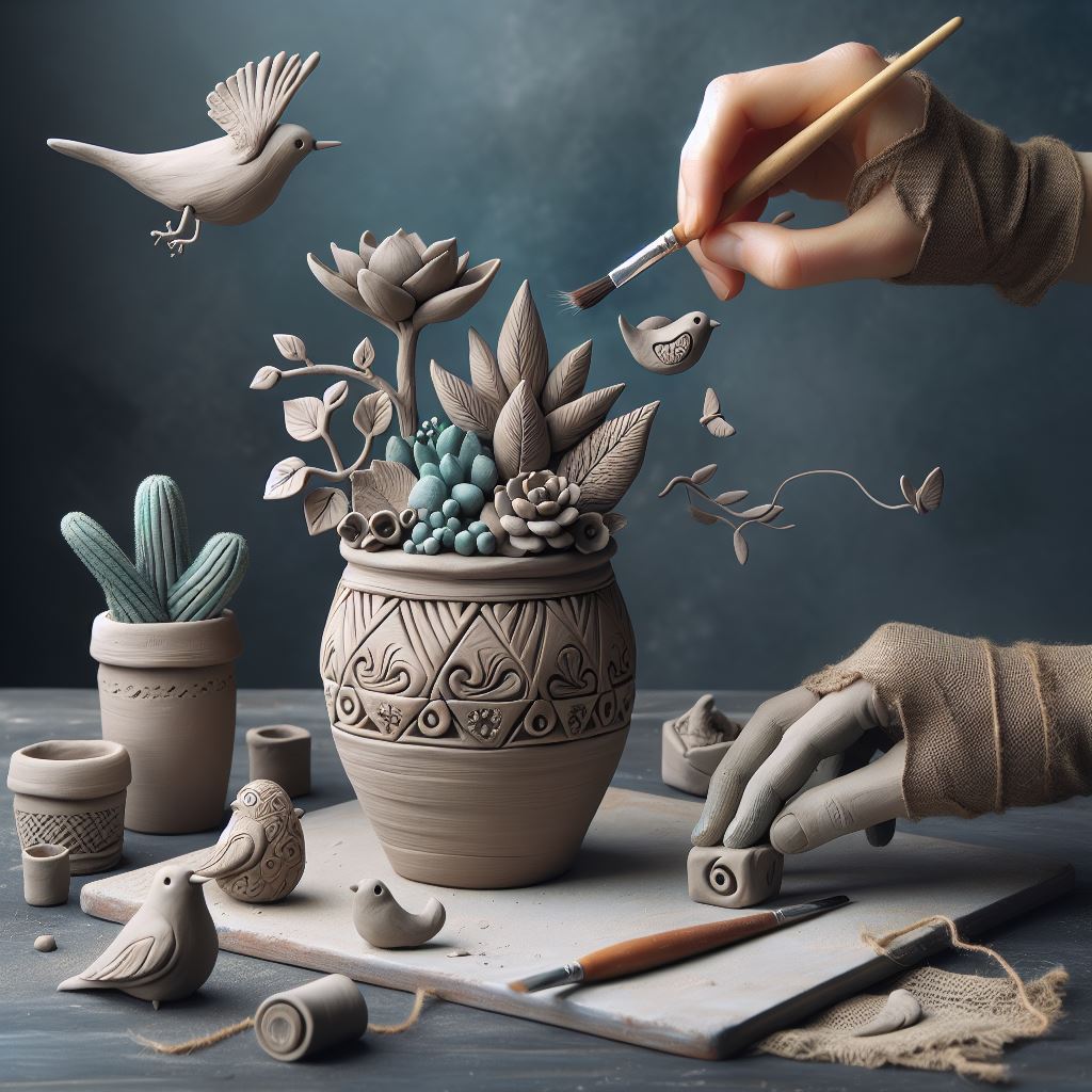 Sculpting With Air Dry Clay To Make Home Decor