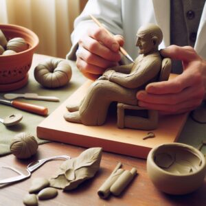 clay sculpting for occupational therapy exercises 