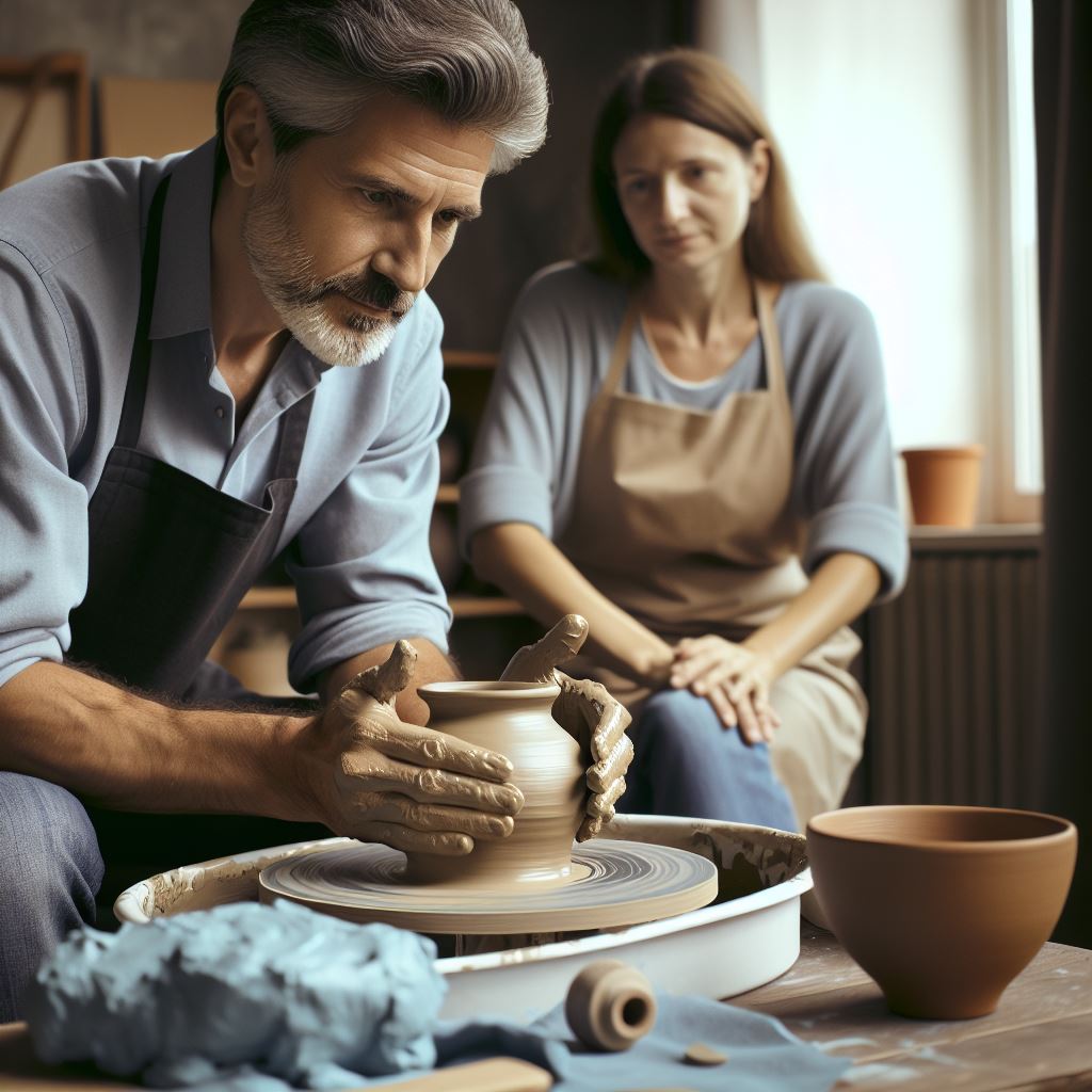 sculpting with clay for occupational therapy